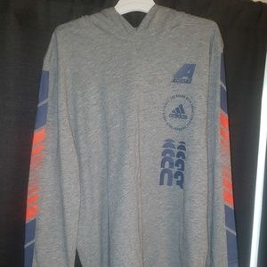 Adidas Boys long sleeve hooded Shirt